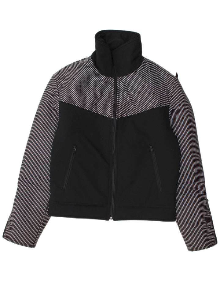 veste rembourrée vintage pour homme UK 36 Petit noir colourblock polyamide
