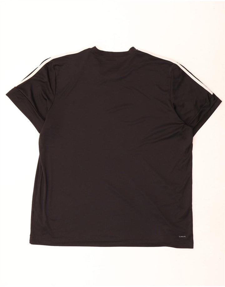 Adidas Hommes Climalite Graphic T-Shirt Top 2XL Noir Polyester