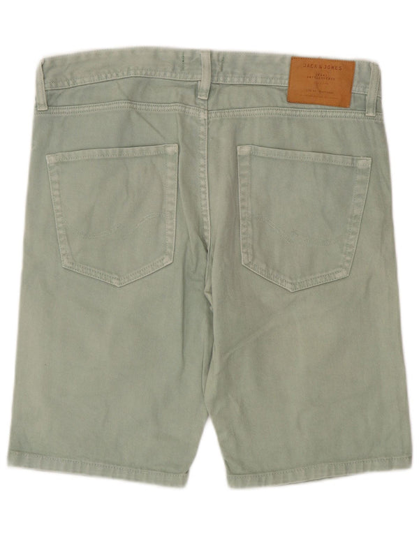Jack & Jones Short en Jean Regular Fit Homme Medium W32 Vert Coton