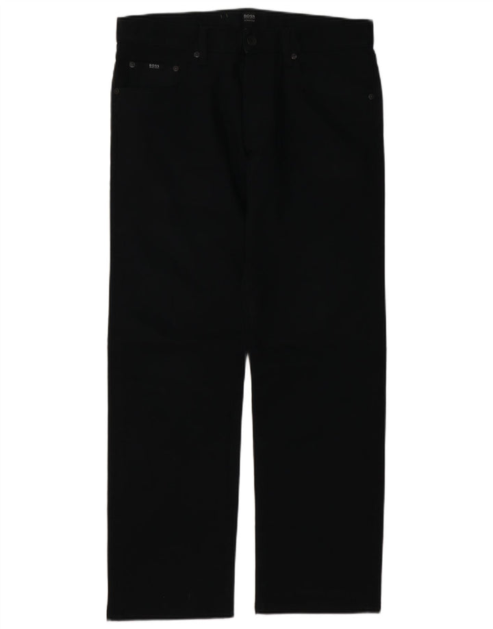 HUGO BOSS Jean droit W33 L29 Homme Noir Coton
