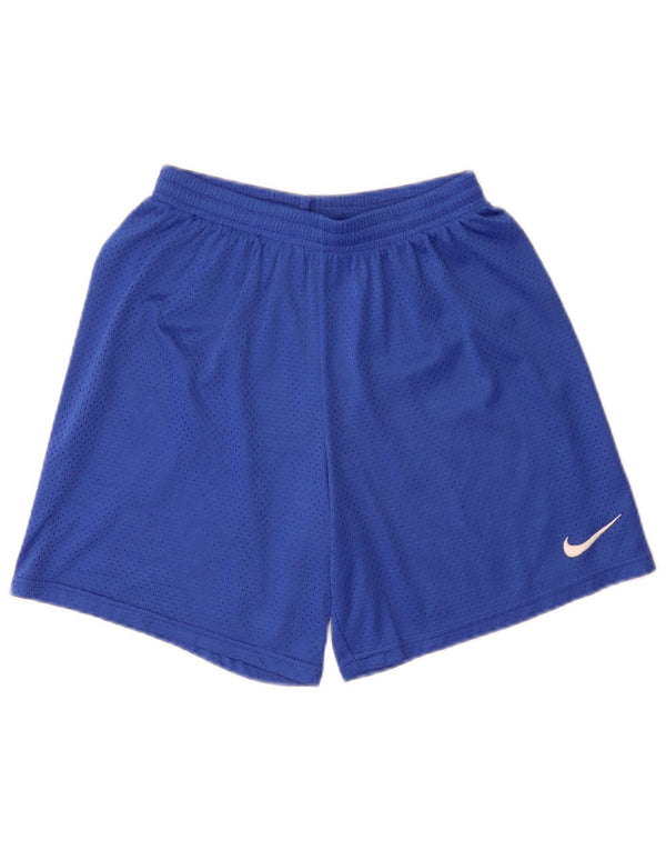 Short de sport Nike garçon 10-11 ans en nylon bleu moyen
