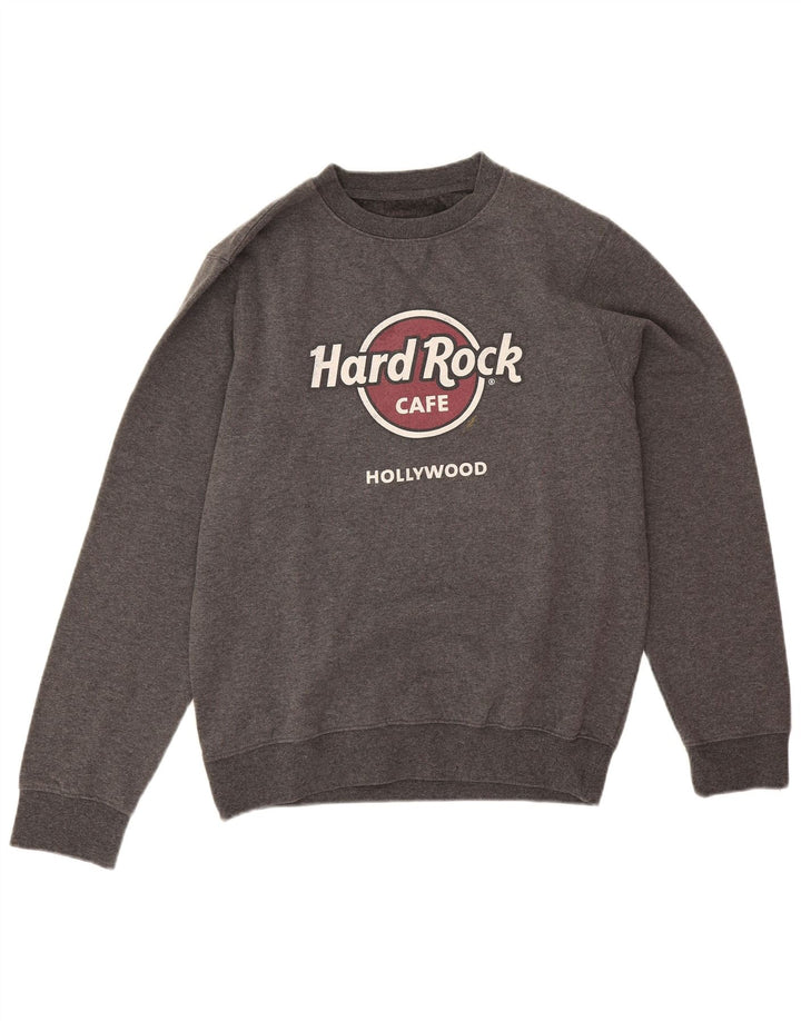 Hard Rock Cafe Pull Hollywood Graphic pour homme Gris moyen moucheté