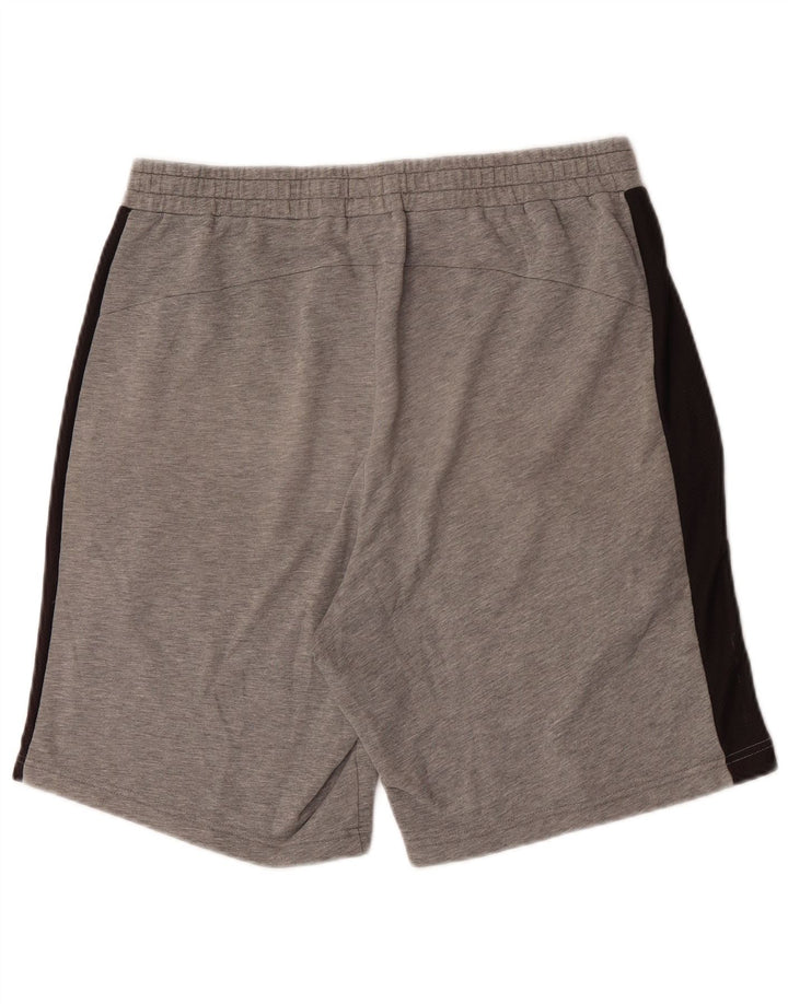 Puma Short de Sport Homme Large Gris Colorblock Cotton