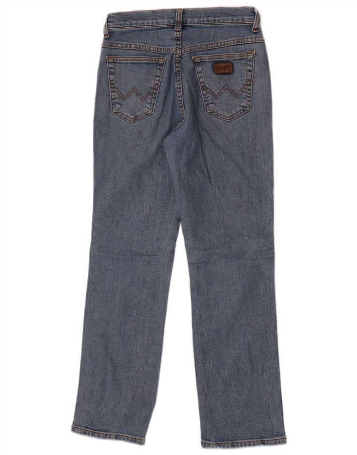 Wrangler Jean droit pour femme US 10 Medium W28 L28 Bleu Coton