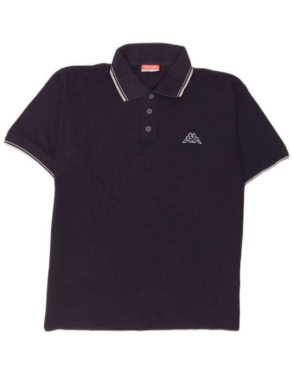 Kappa Polo Homme XL Bleu Marine Rayé Coton