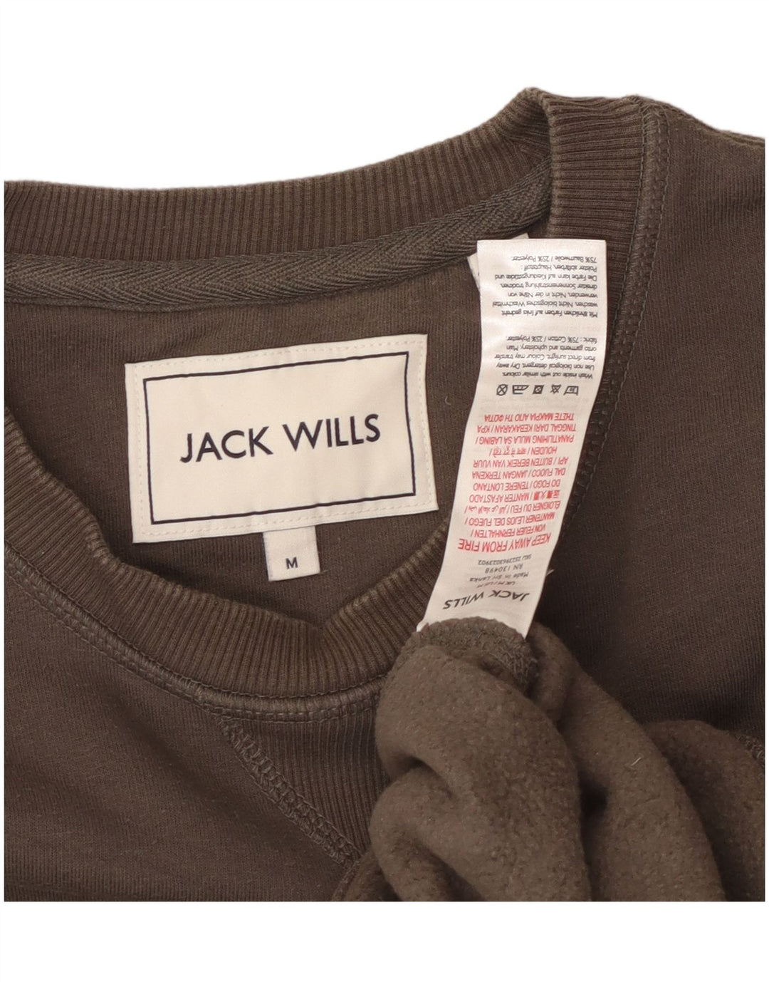 JACK WILLS Sweat-Shirt Homme Marron Moyen Coton