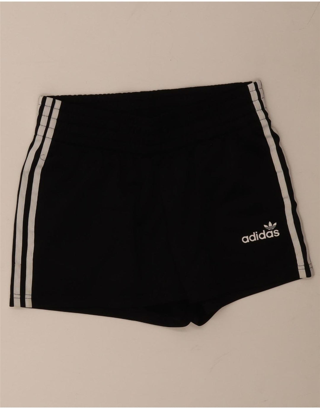 ADIDAS Short de sport pour femme UK 12 Medium Noir Polyester