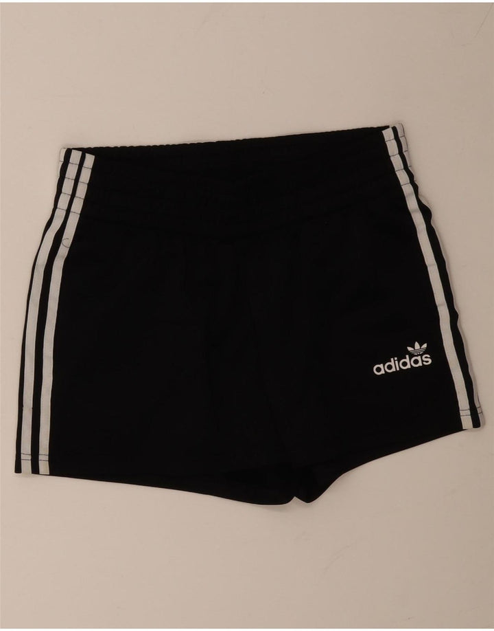 ADIDAS Short de sport pour femme UK 12 Medium Noir Polyester