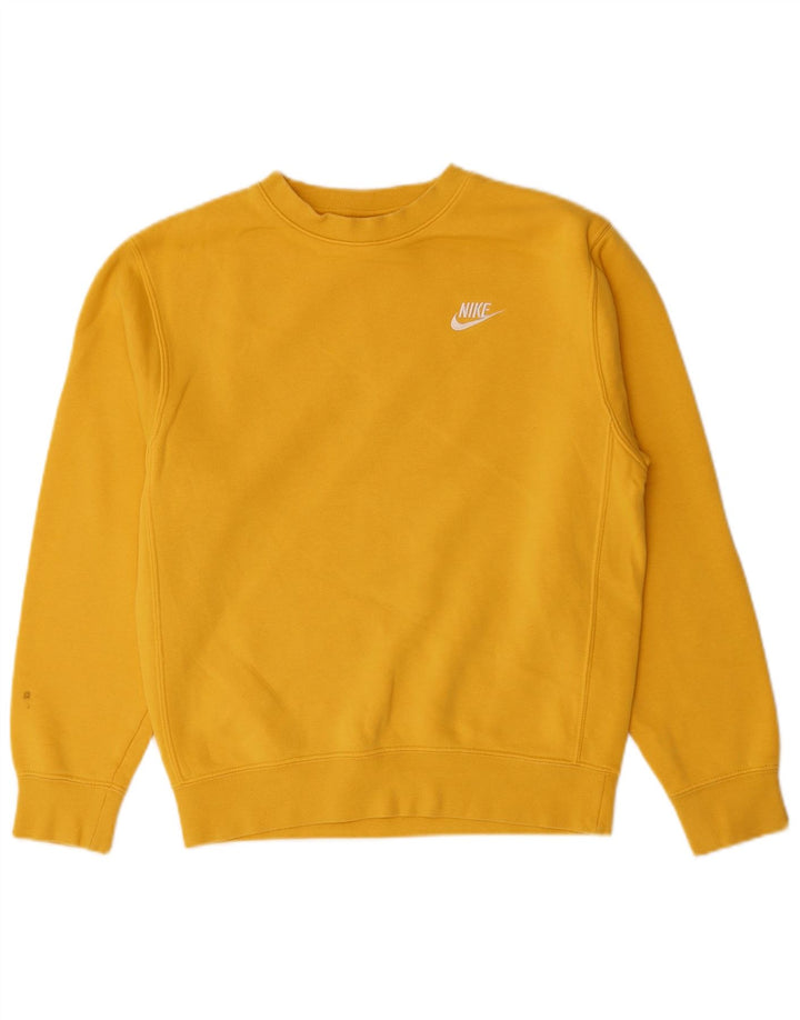 NIKE Sweat-shirt pour homme XS Jaune Coton