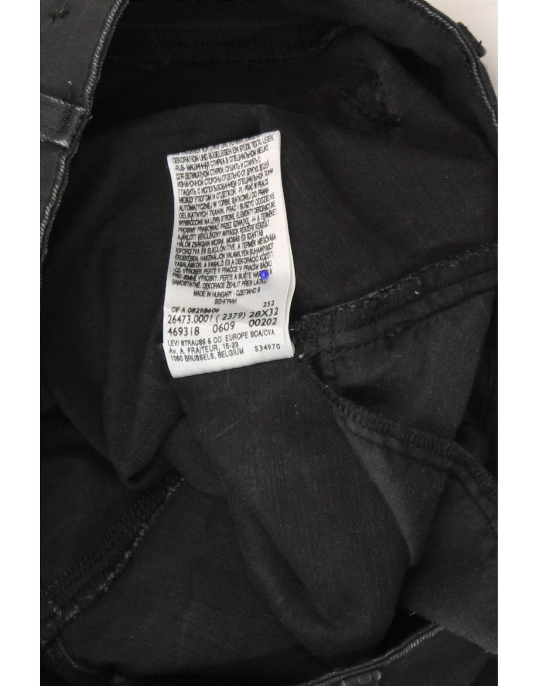Levi's Jean Slim Femme W28 L32 Coton Noir