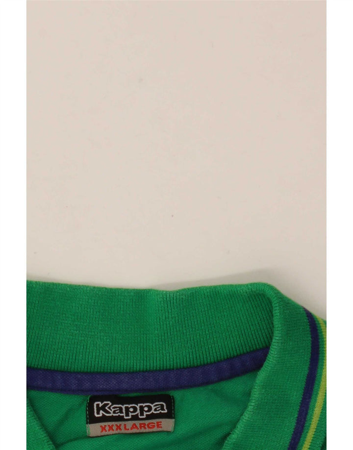 Kappa Polo Homme 3XL Vert Rayé
