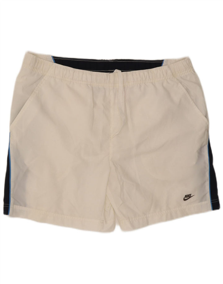 Nike Short de bain XL pour homme en polyester color block blanc
