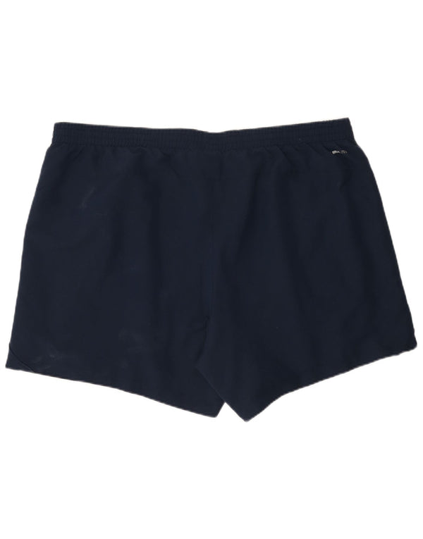 Adidas Short de sport Climalite pour homme 2XL Bleu marine Polyester