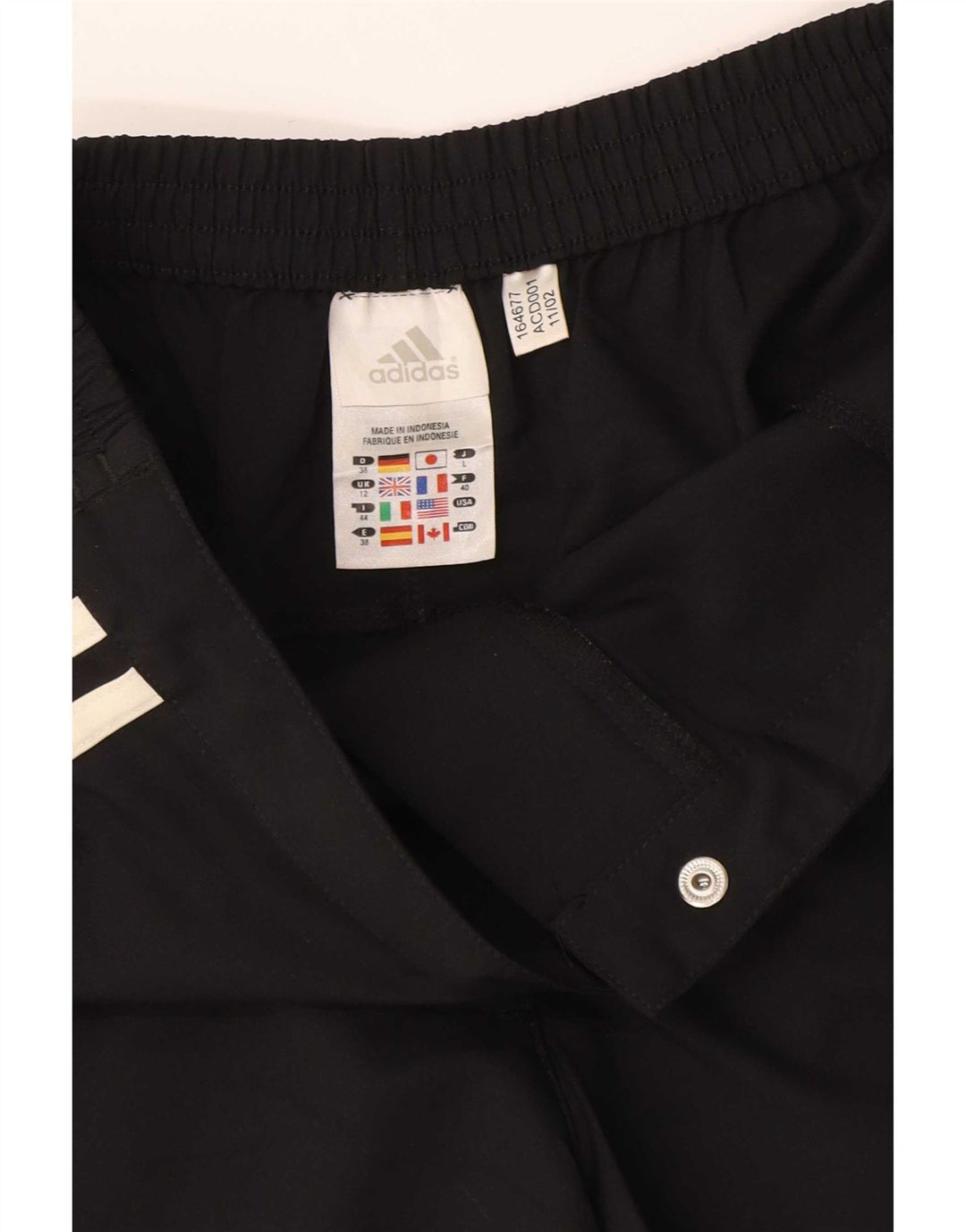 Adidas Climalite Short décontracté pour femme UK 12 Medium W28 Noir Polyester