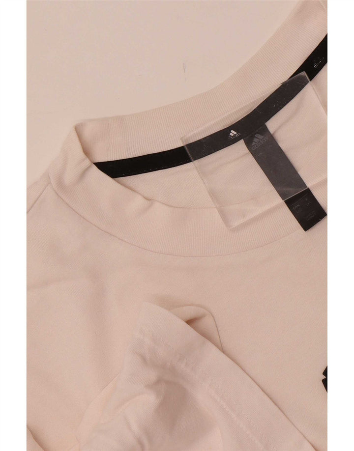 Adidas T-Shirt Homme Haut Large Blanc