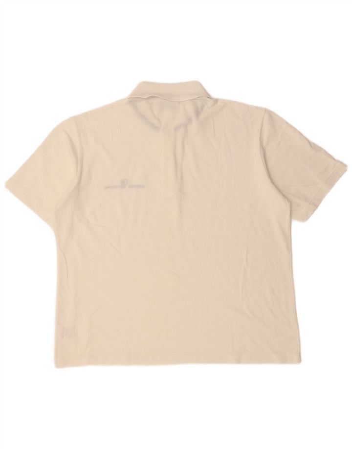 SERGIO TACCHINI Polo Homme XL Blanc Coton