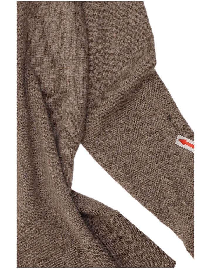 Marks & Spencer Pull à col polo pour femme UK 10 Petit Gris