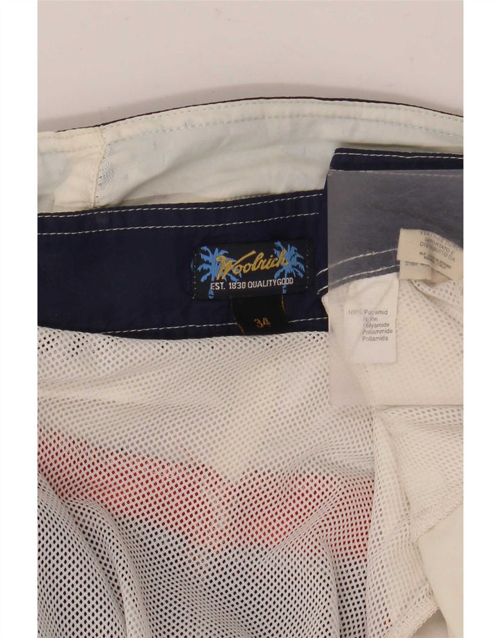 Woolrich Short de Bain Homme Large Bleu Marine Colourblock Polyamide