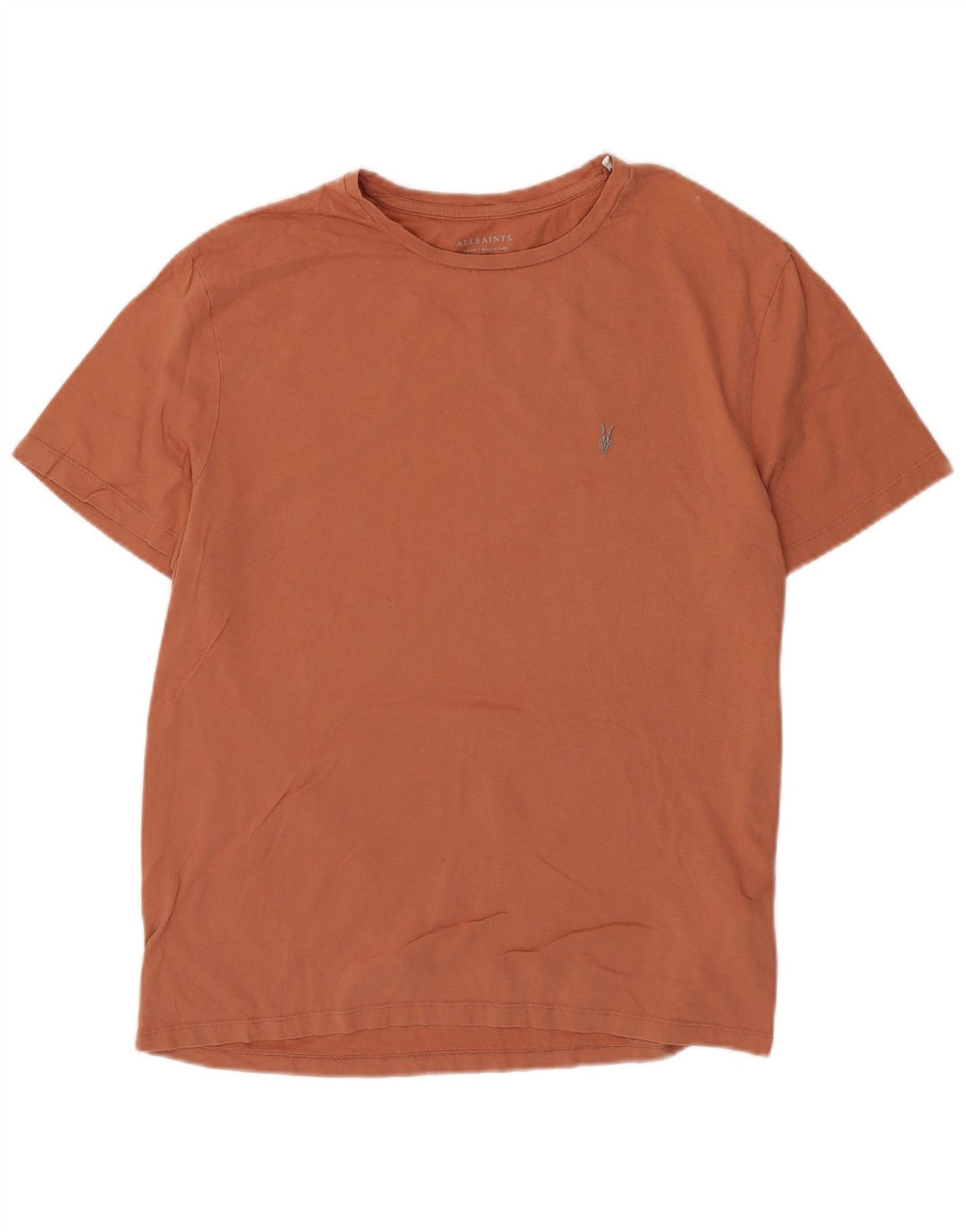 All Saints T-Shirt Homme Haut Large Marron Coton