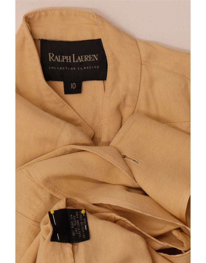 Ralph Lauren Veste utilitaire pour femmes US 10 Grand lin beige