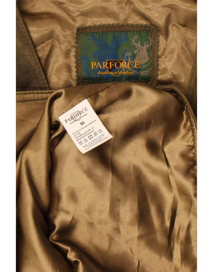 Parforce Gilet en cuir pour homme en cuir kaki moyen