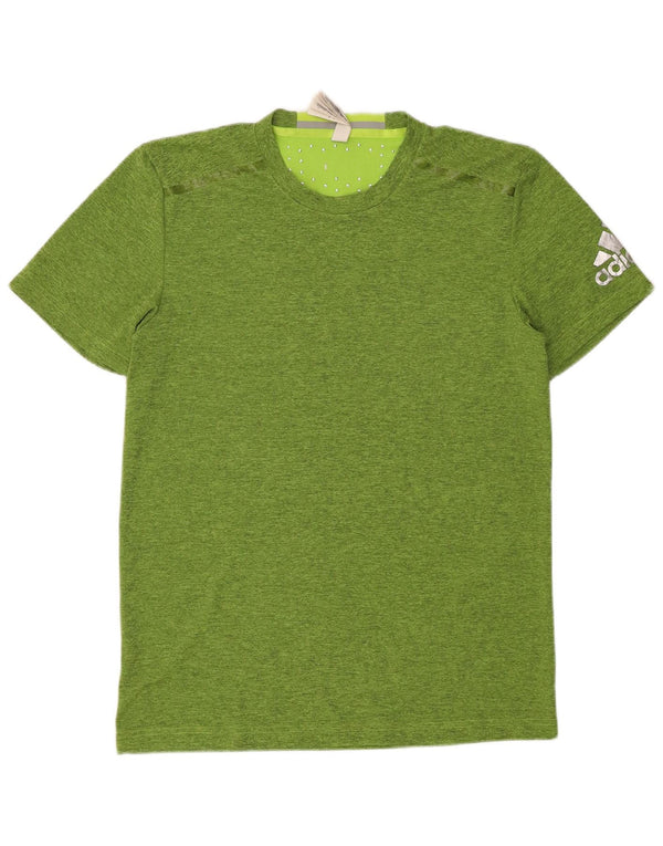 Adidas T-Shirt Homme Top Vert Moyen Moucheté Polyester