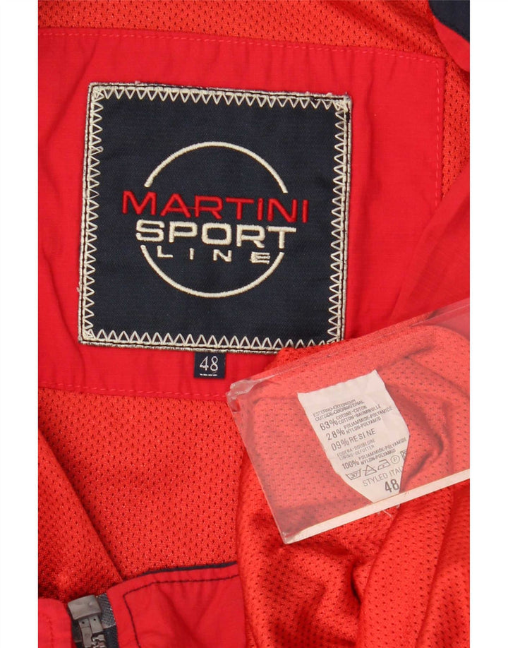 Veste Bomber Homme Vintage IT 48 Coton Bleu Marine Moyen
