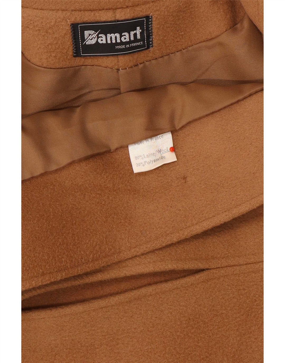 Damart Manteau Femme EU 40 Laine Beige Moyen
