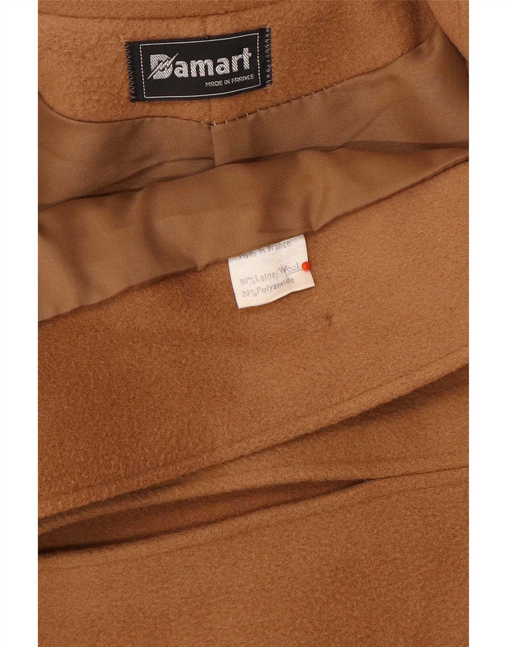 Damart Manteau Femme EU 40 Laine Beige Moyen
