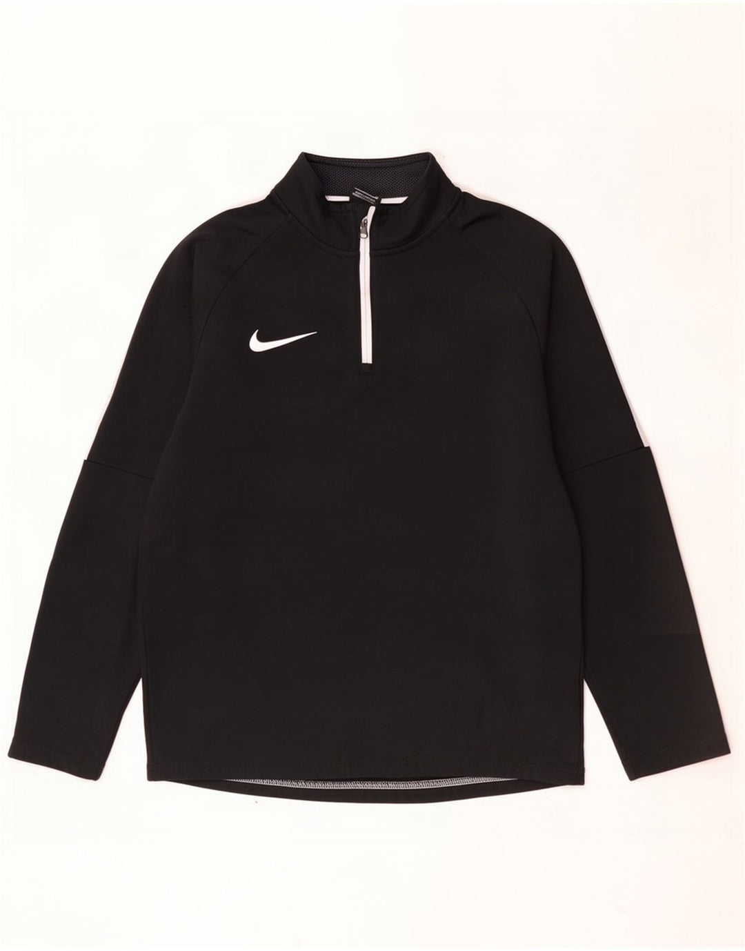 Nike Haut de survêtement Dri Fit à col zippé pour homme Taille S Noir Colorblock