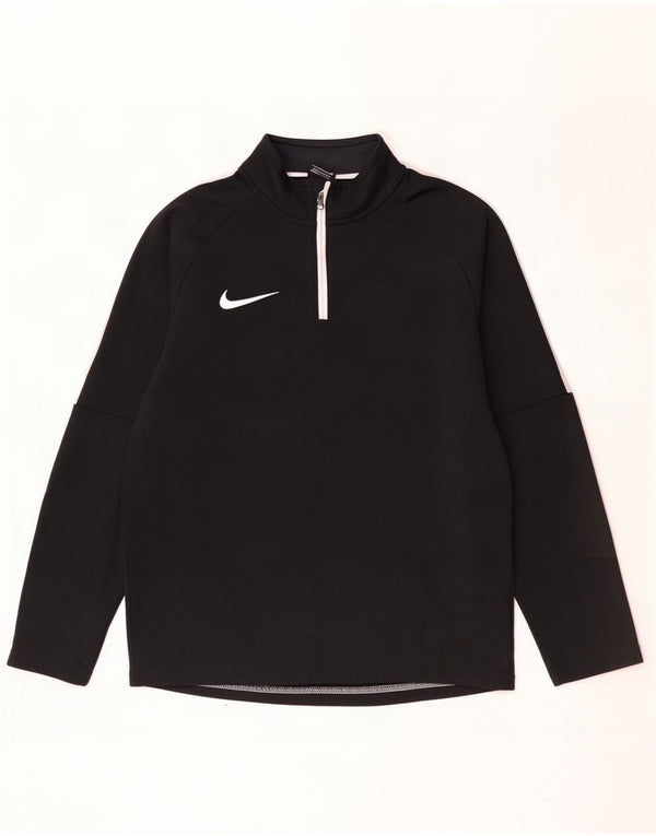 Nike Haut de survêtement Dri Fit à col zippé pour homme Taille S Noir Colorblock