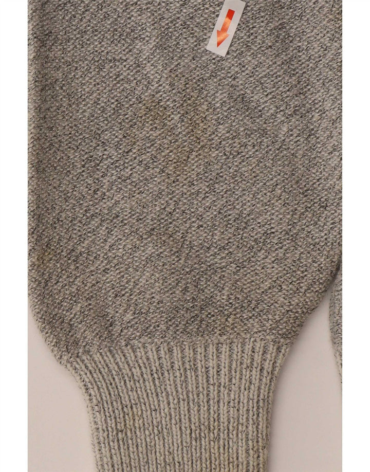 Marek Pull Col V Homme Gris Moyen Rayé