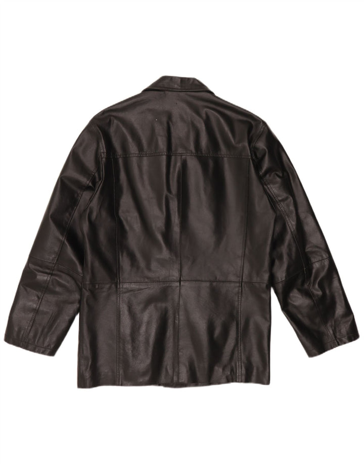 Veste en cuir homme vintage UK 42 XL Cuir noir