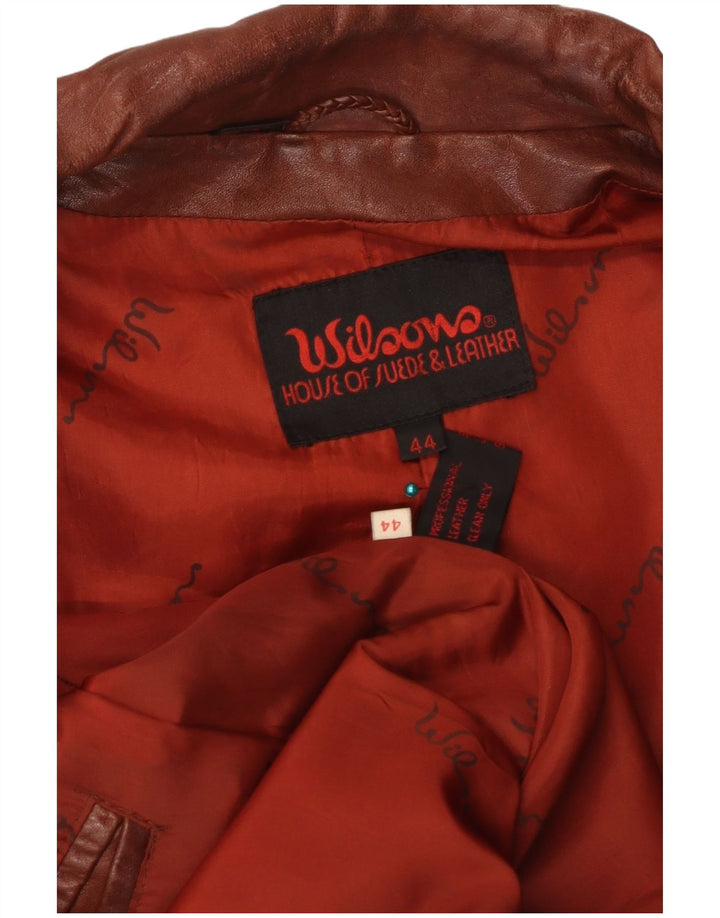Wilsons Veste en cuir pour femme IT 44 Cuir marron moyen