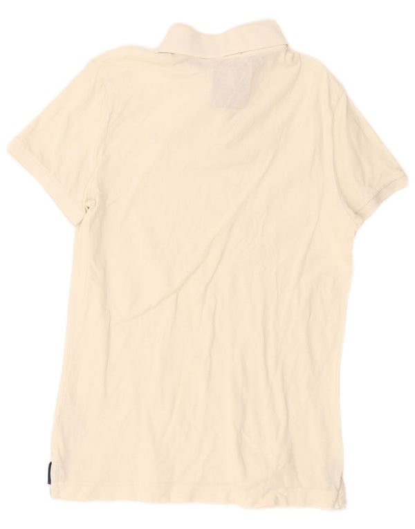 Abercrombie & Fitch Polo musclé pour homme en coton blanc cassé