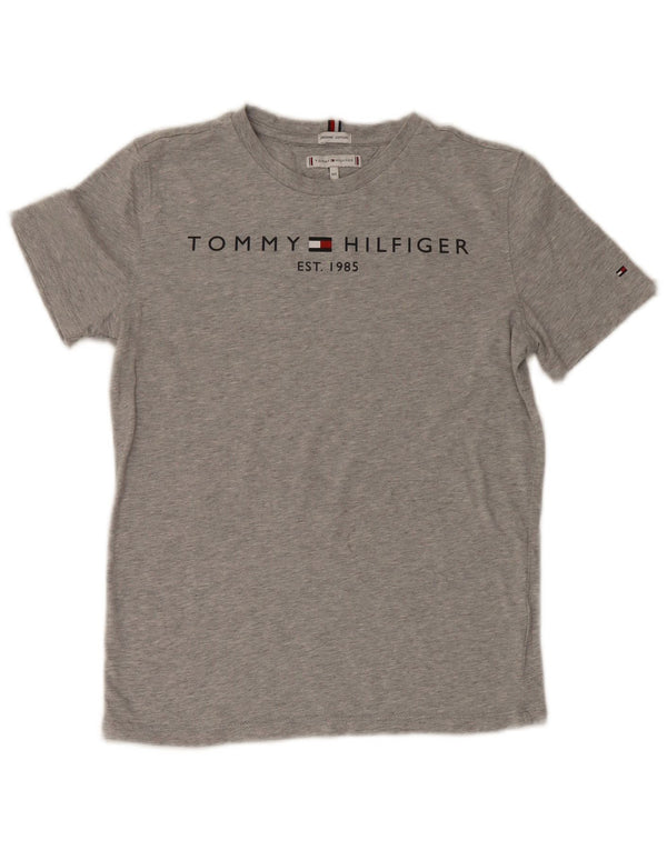 Tommy Hilfiger T-shirt graphique régulier pour garçon 11-12 ans Gris