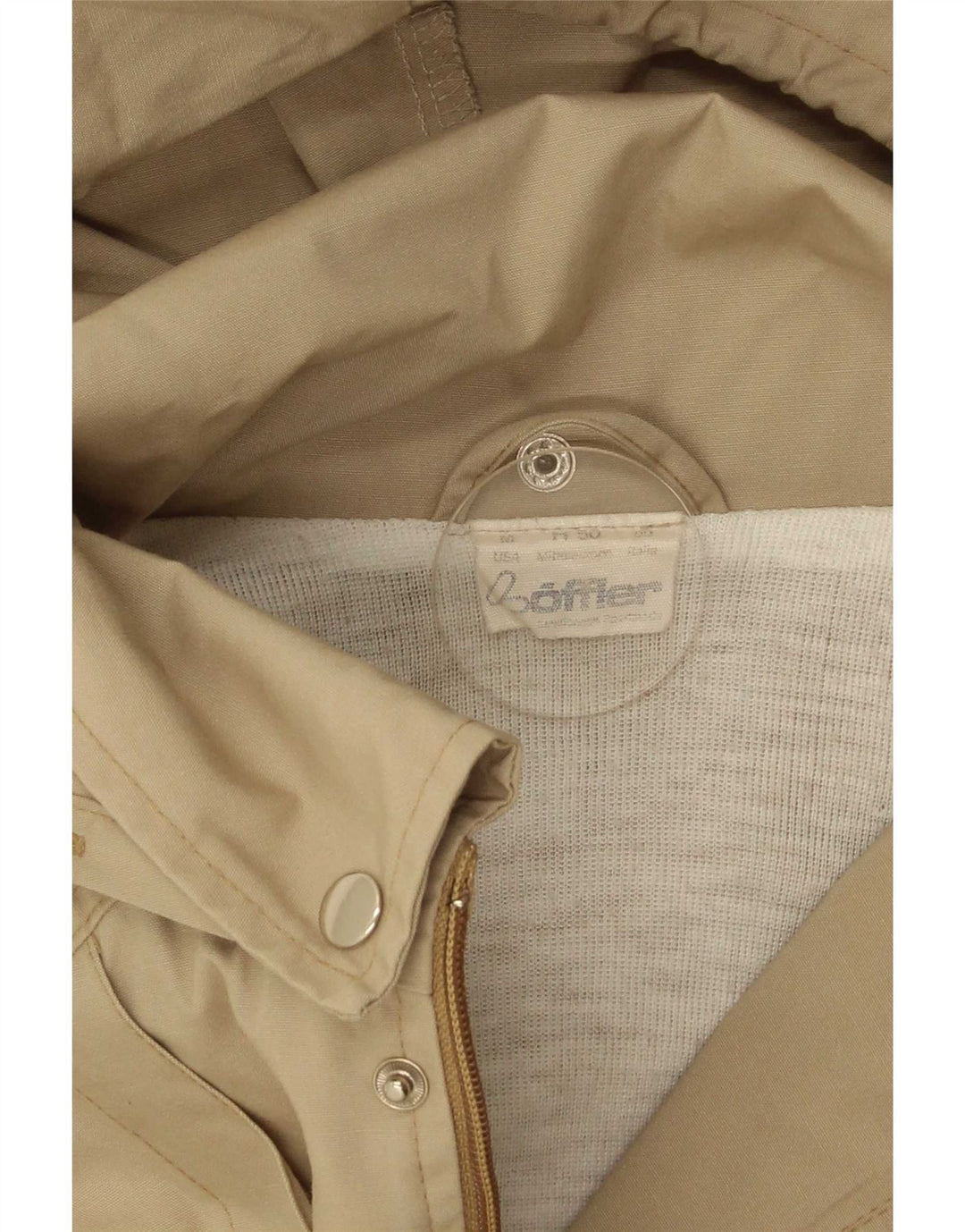 Loffler Parka à capuche pour homme UK 38 Beige moyen