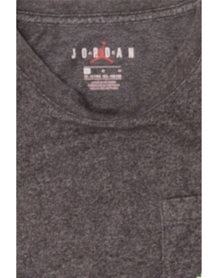 Jordan T-Shirt Garçon 12-13 Ans Grand Gris Moucheté