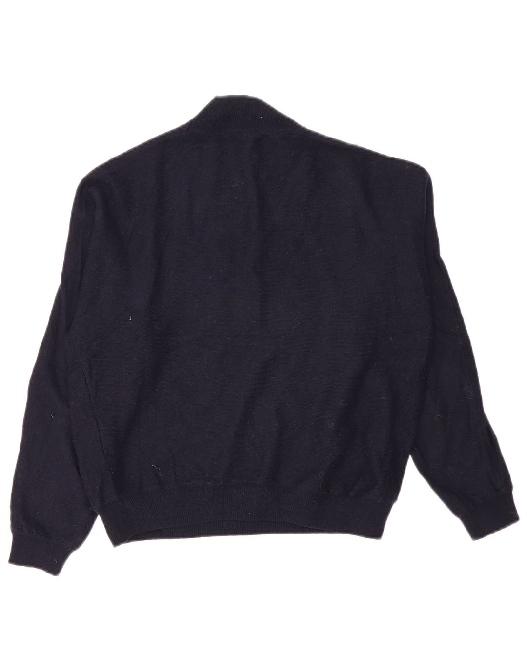 Zara Pull à col roulé pour femme UK 14 Medium Bleu marine Nylon