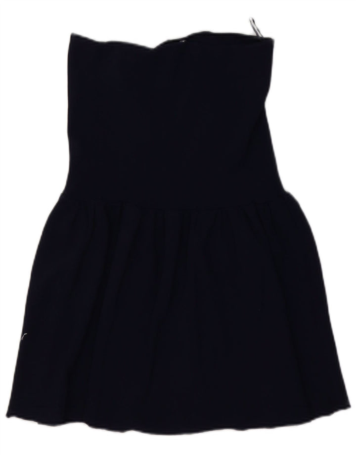 Zara Femme Jupe Trapèze Taille Haute Moyen W28 Bleu Marine