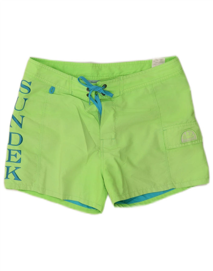 Sundek Short de bain graphique homme vert moyen polyester