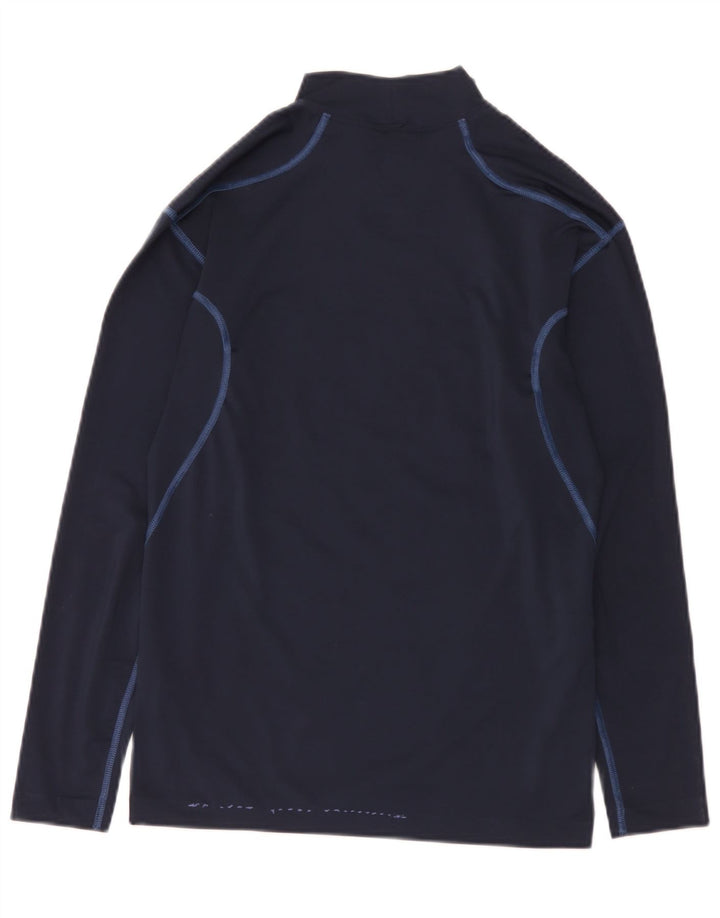 Nike Haut Dri Fit à manches longues pour homme UK 42/44 Large Bleu marine Polyester