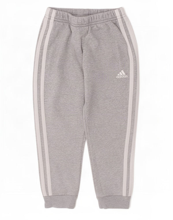 Adidas Pantalon de Survêtement Garçon Joggers 5-6 Ans Gris Coton