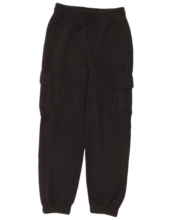 Pantalon de survêtement cargo Zara pour femme, jogging UK 10, petit coton noir