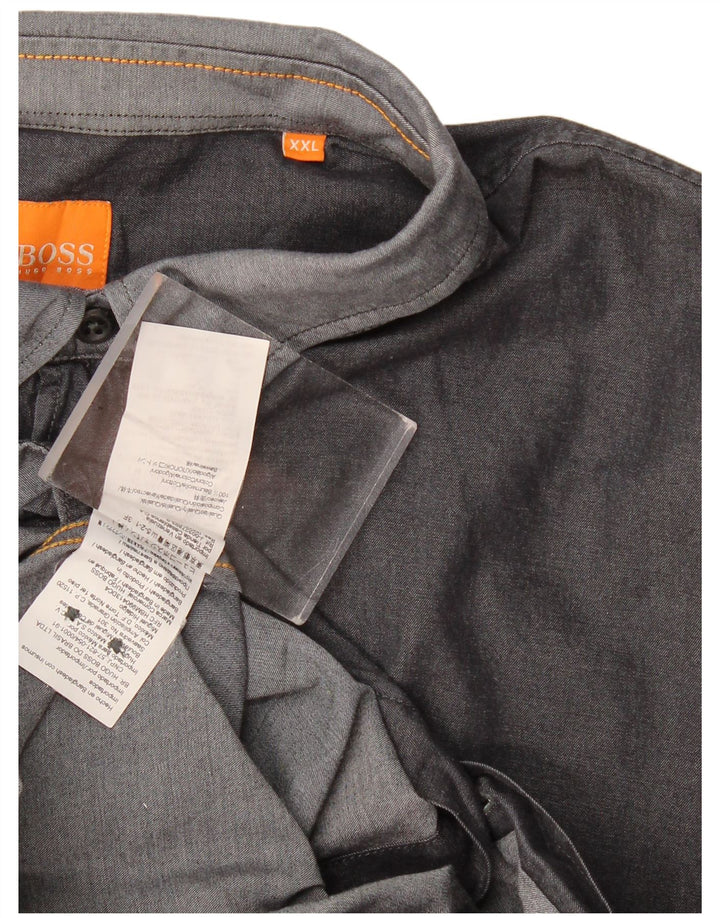Hugo Boss Chemise Homme 2XL Gris Coton