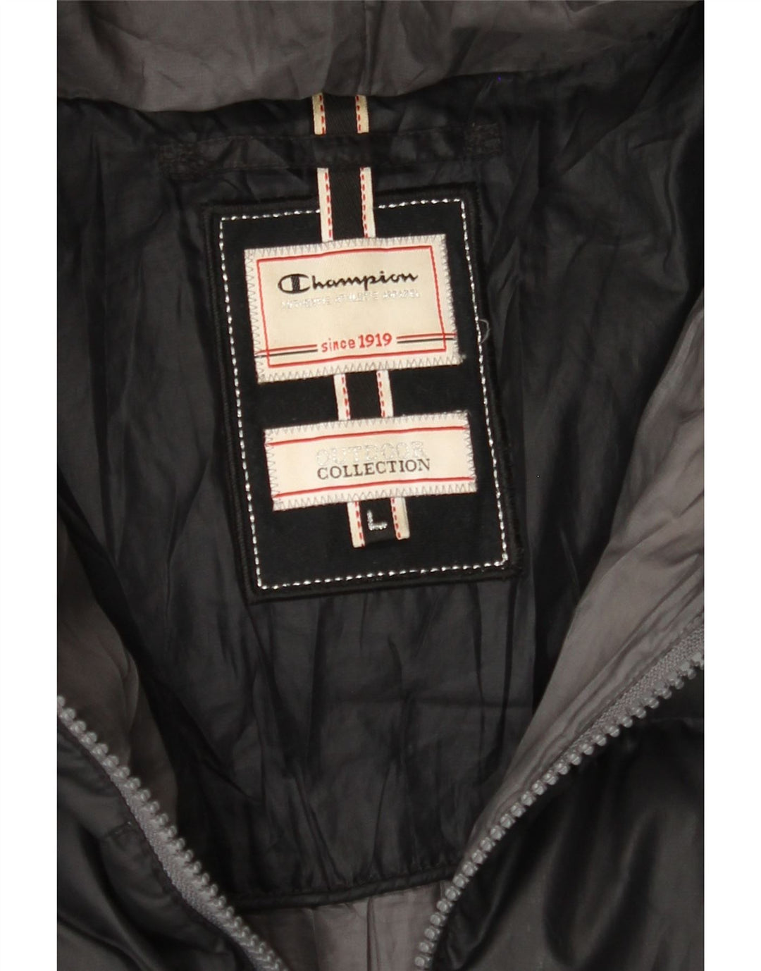 CHAMPION Manteau matelassé à capuche pour femme UK 16 Large Noir