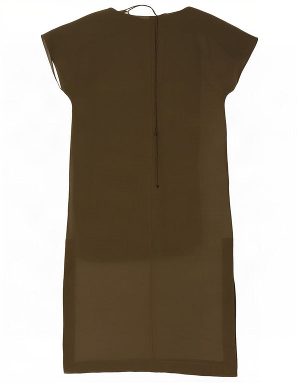 Zara Robe droite surdimensionnée pour femme UK 14 Kaki moyen