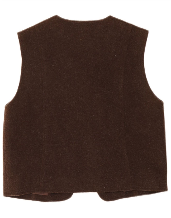 Distler Gilet Trachten Femme EU 38 Laine Marron Moyen