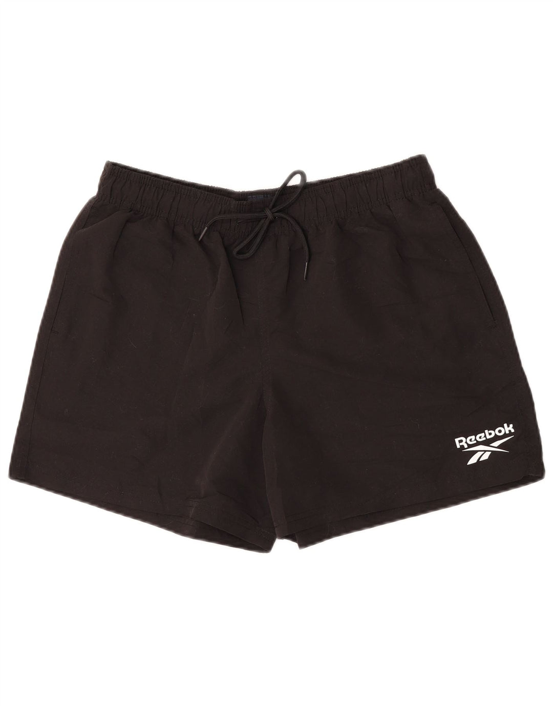 Reebok Short de Sport Homme Noir Moyen Polyester
