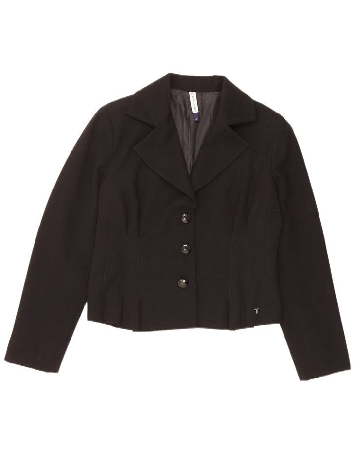 Trussardi Veste Blazer 3 Boutons Femme IT 48 XL Noir Polyester
